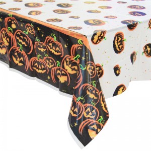 Halloween Pumpkin TableCover Plastic Disposable Table covers