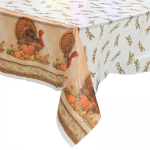 Thanksgiving day Turkey Tablecover Cloth on Desk