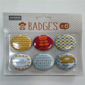 High quality custom metal badge for clothing lapel pin badge