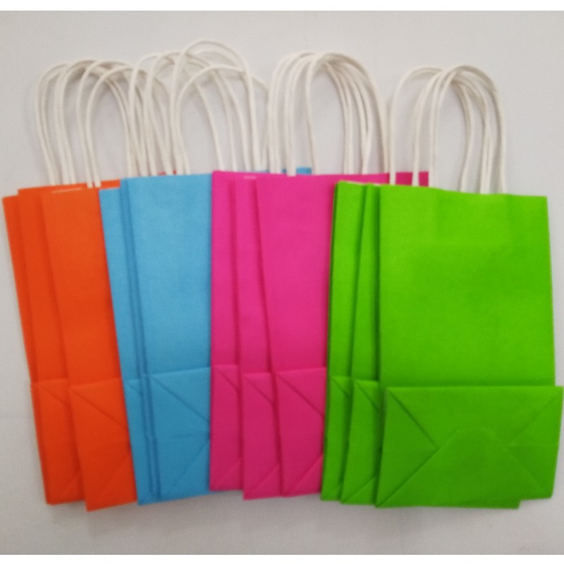 Brown Kraft Paper Carrier Bag Recyclable Handbags