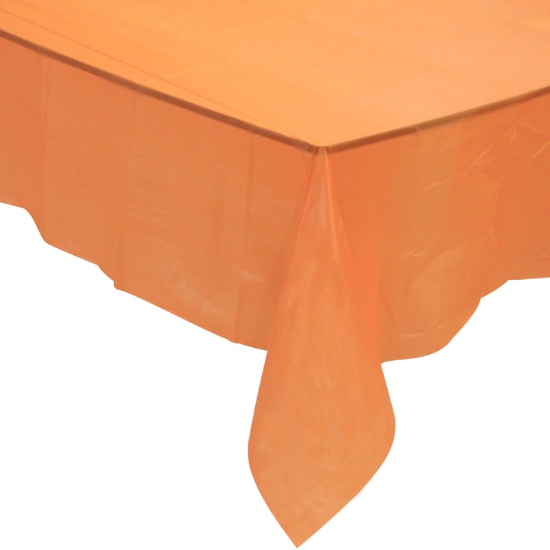 Solid Color Plastic Rectangle Dinner Tablecloth Tablecover for Events Decoration & Home Use
